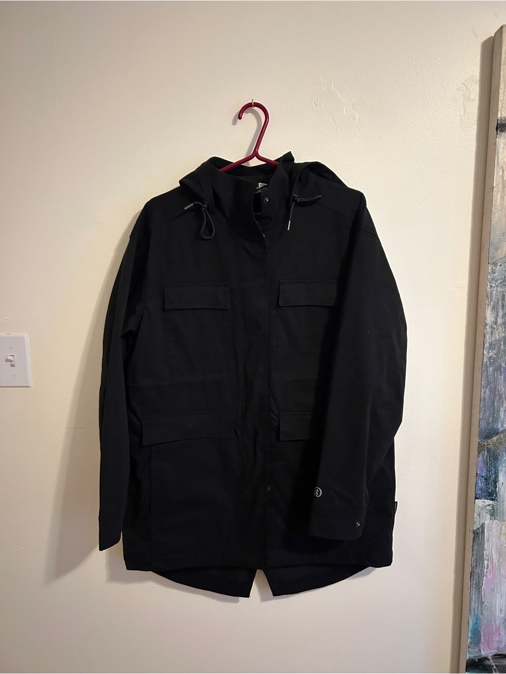 Black Hooded Field Jacket - Classic Utility Coat